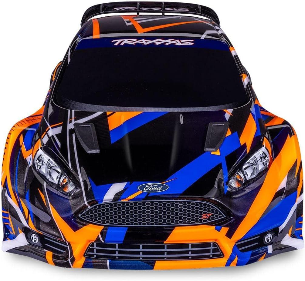 imageTraxxas 742764ORNG Ford Fiesta ST VXL 110 4WD Rally Car RTR Orange