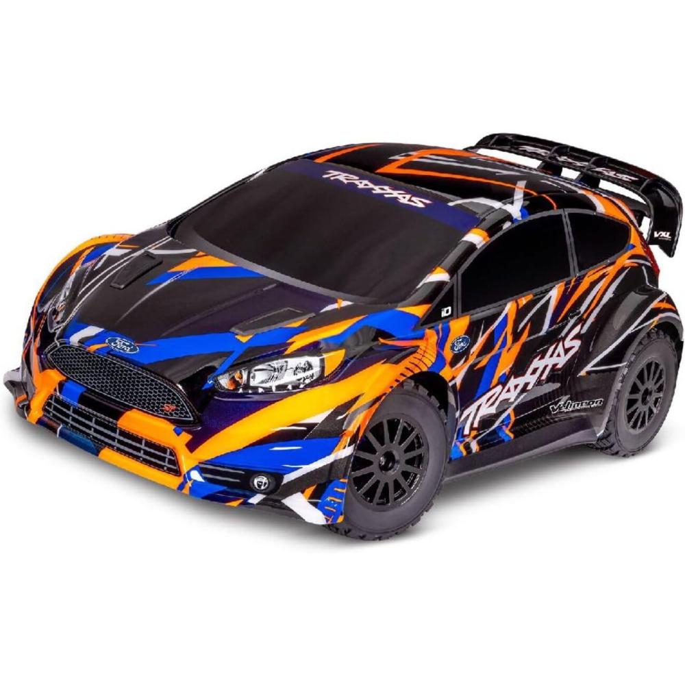 imageTraxxas 742764ORNG Ford Fiesta ST VXL 110 4WD Rally Car RTR Orange