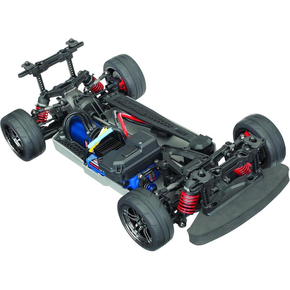 imageTraxxas 830764 Automobile Electric AWD Remote Control Brushless 4Tec 20 VXL Race Car Chassis with TQi 24GHz radio and TSM Size 110