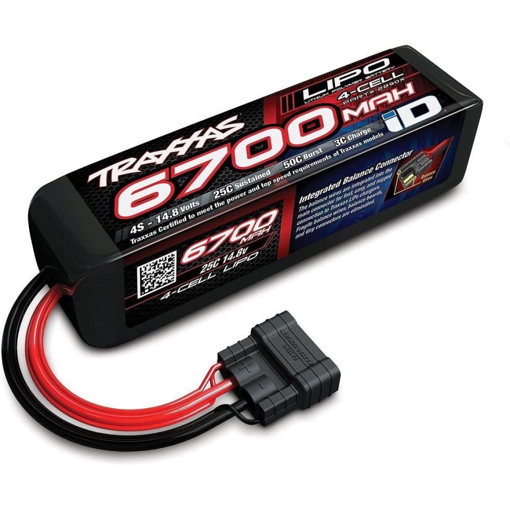 imageTraxxas 2890X 6700 mAh 148V 4Cell 25C LiPo Battery Vehicle