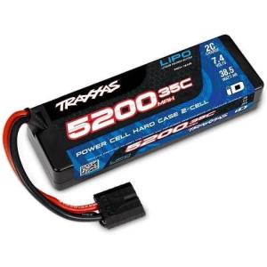 Traxxas 2844R – Power Cell Hard Case 7.4V 2S LiPo Battery, 5200mAh 35C