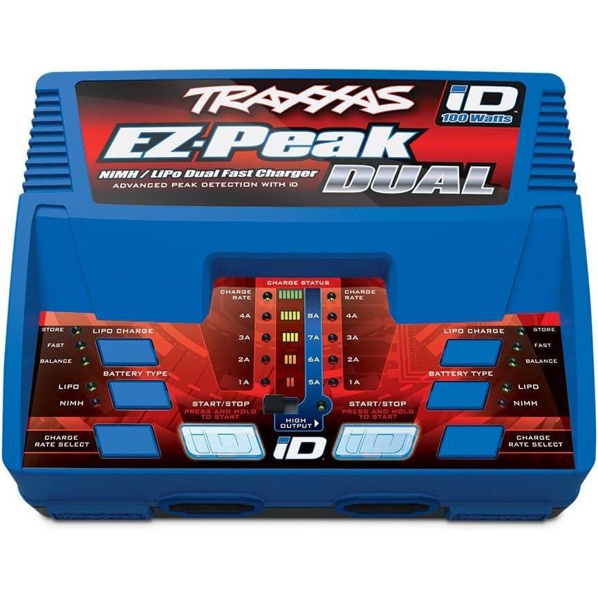imageTraxxas 2972 EZPeak Plus 100 Watt NiMHLiPo Dual Charger with iD System