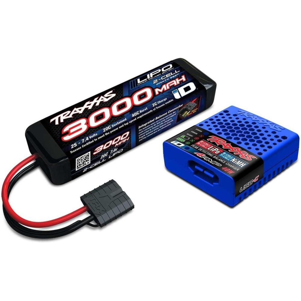 imageTraxxas 29852S  USBC Completer Pack 2827X 2S Battery amp 2985 Charger